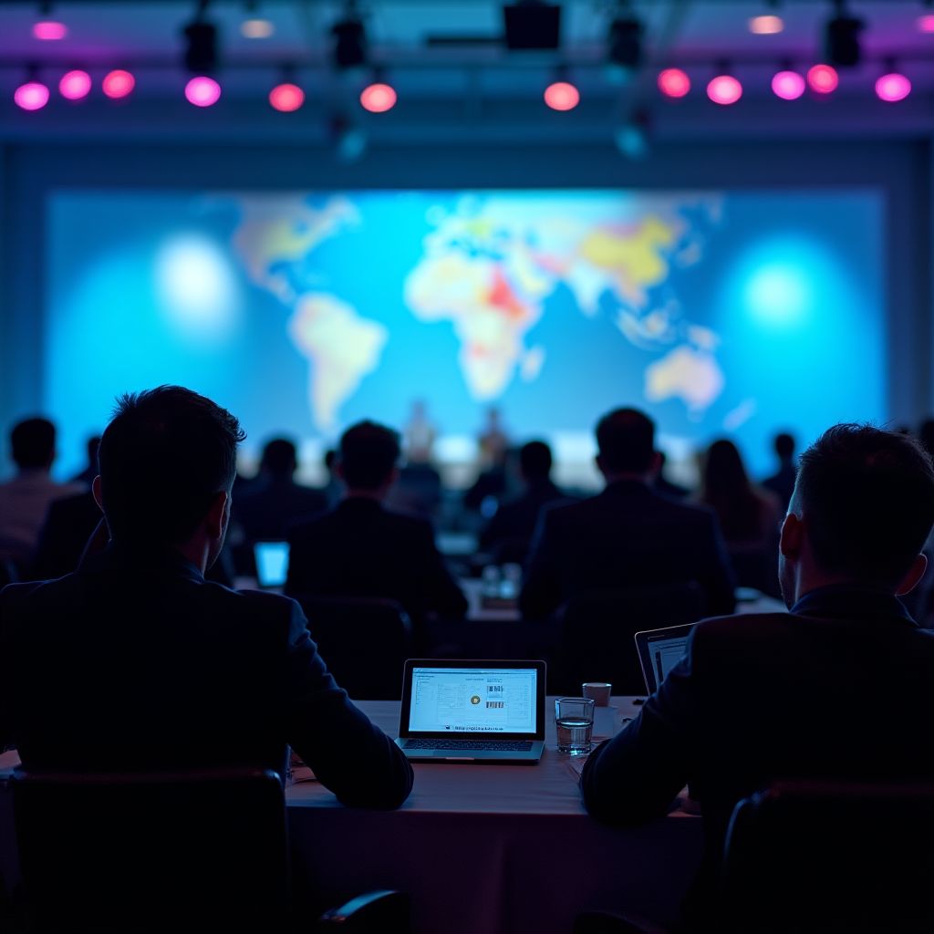 Conferência de análise de mercado organizada pela empresa